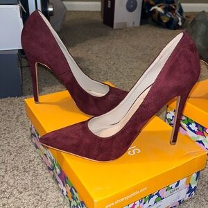 Burgundy heels